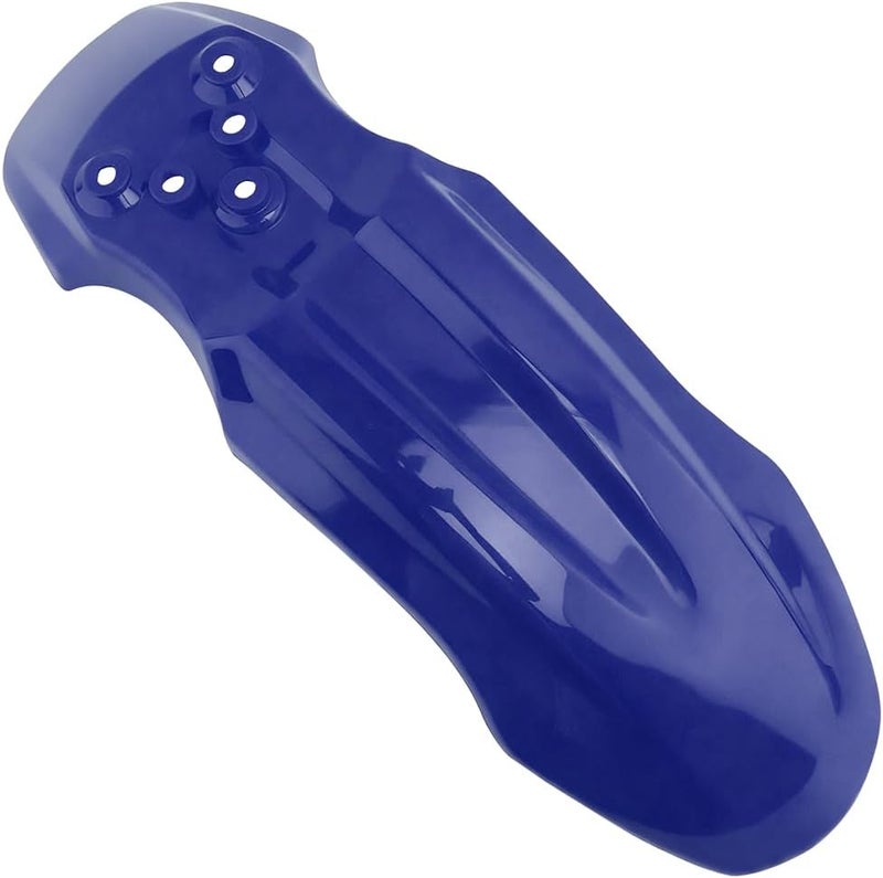 SWPHRT Motorcycle Front Wheel Mudguard, Motorbike Front Fender Protector Parts, Bicycle Number Plate Wheel Mud Guard Accessories, Universal for 125CC Pit PRO Trail Dirt Bike (Blue) - Image 1